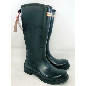 Brand New Never Worn Men’s Size 7 HUNTER Original Slip-On Tall Rain Boots Black